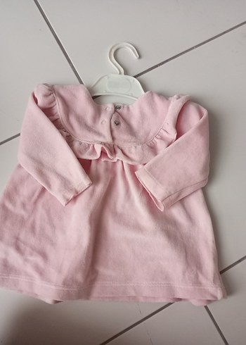 Pembe Fırfırlı Kız Çocuk Elbise