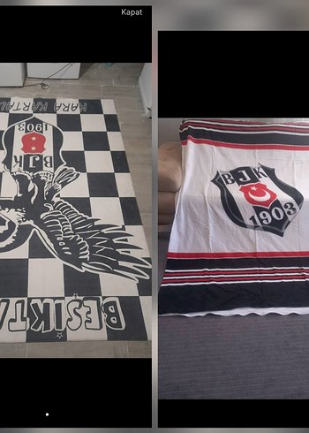 BJK 1903 Baskılı Siyah Nevresim ve Yatak Örtüsü