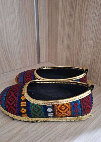 Renkli Boncuklu Kadın Espadril Dolgu Topuk - Görsel 3