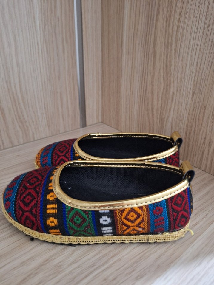 Renkli Boncuklu Kadın Espadril Dolgu Topuk - Görsel 3