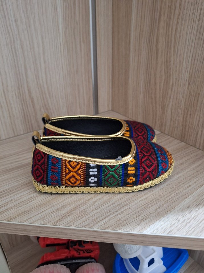 Renkli Boncuklu Kadın Espadril Dolgu Topuk - Görsel 2