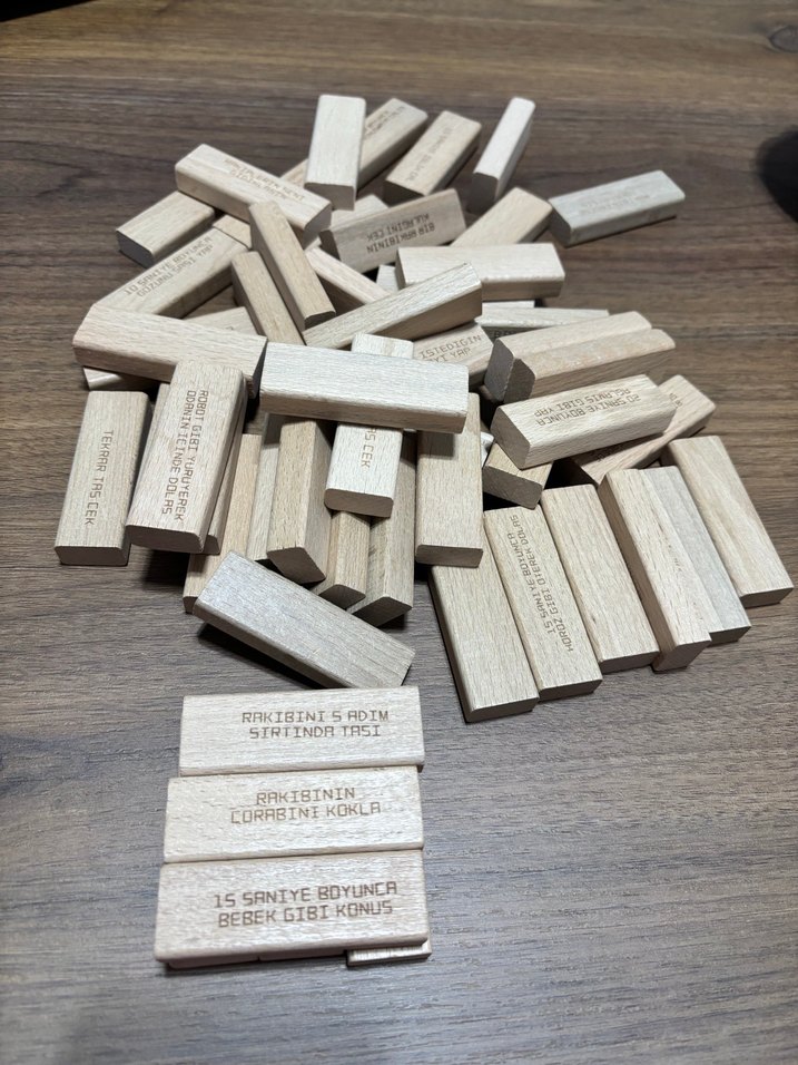 Eşek Şakaları Ahşap Denge Oyunu 54 Parça - Görsel 3