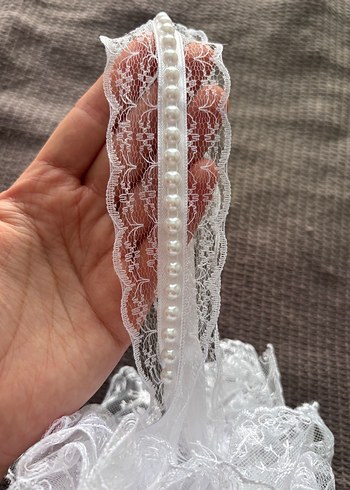 İNCİ VE DANTEL DETAYLI TAKI KESESİ - Görsel 2