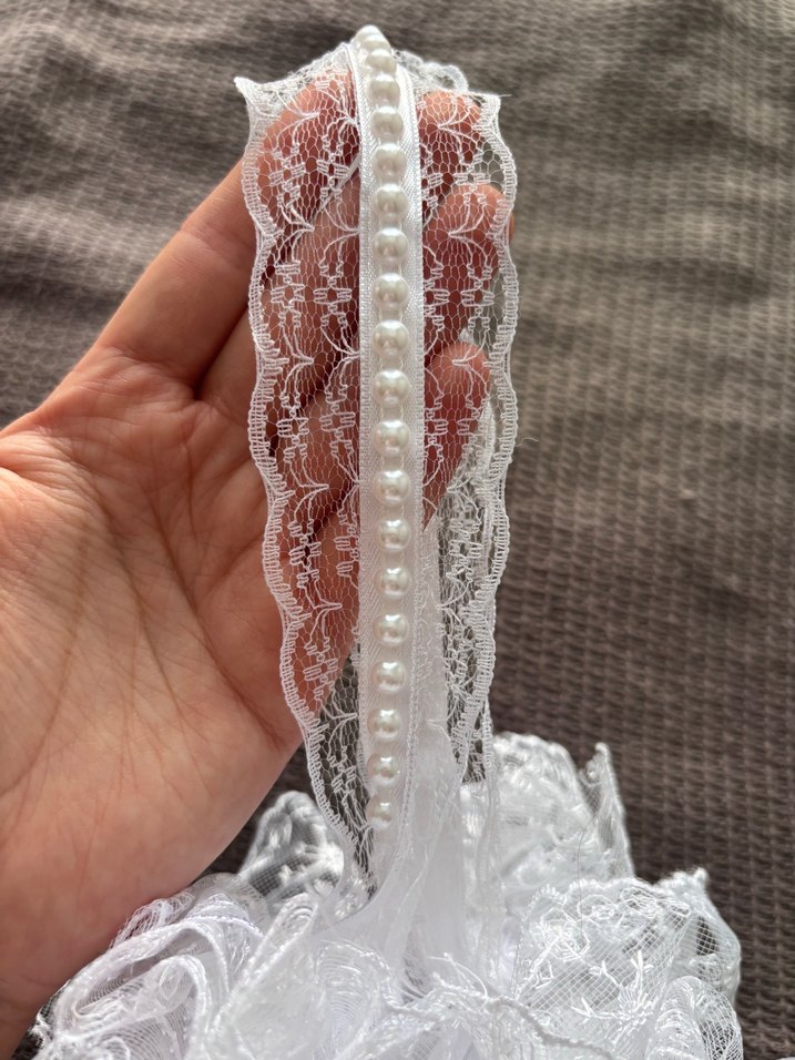 İNCİ VE DANTEL DETAYLI TAKI KESESİ - Görsel 2