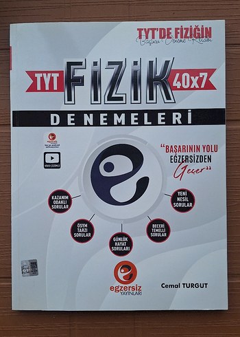 TYT Fizik 40x7 Denemeleri Egzersiz Yayınları