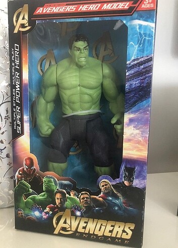 SUPER KAHRAMAN EFSANEVİ 17 CM YEŞİL HULK KAHRAMANI