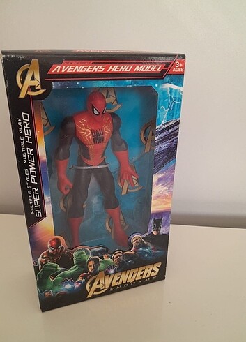  Beden SUPER KAHRAMAN EFSANEVİ 17 CM SPIDERMAN KAHRAMANI
