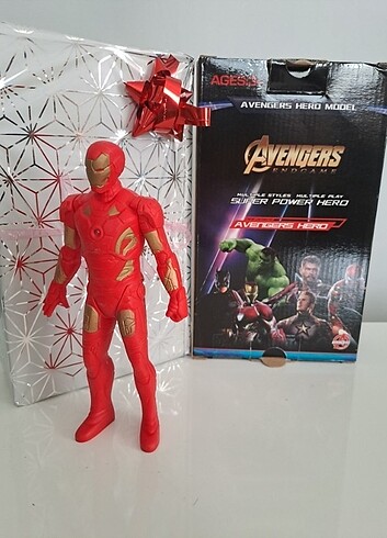 Beden IRONMAN VE KAPTAN AMERİKA YILBAŞI HEDİYESİ( 2 KAHRAMAN BİRARA