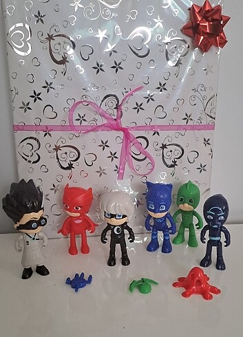Beden PJ MASKELİLER 6 KARAKTER BIRARADA