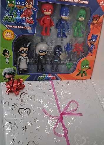Beden PJ MASKELİLER 6 KARAKTER BIRARADA