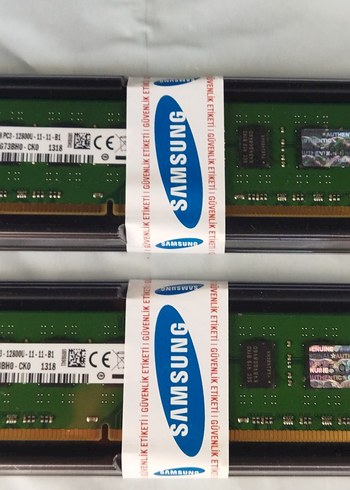 Samsung 2 adet 8GB DDR3 1600 MHz RAM Bellek Modülleri