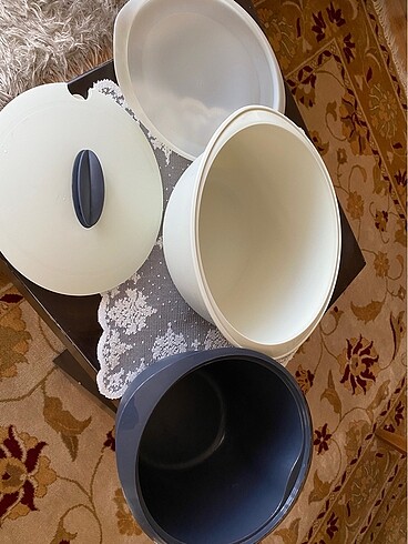  Beden beyaz Renk Tupperware tencere