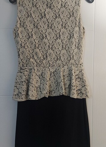 Zara Siyah dantelli zara elbise