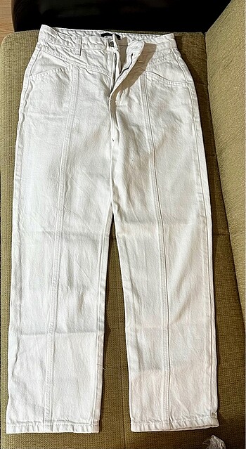 Straight yüksek bel jean