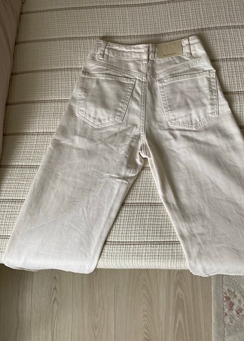 Stradivarius Beyaz Jean Pantolon