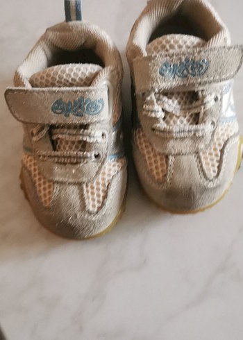 Gri Erkek Çocuk Spor Ayakkabı Velcro  2 yaş - Görsel 3