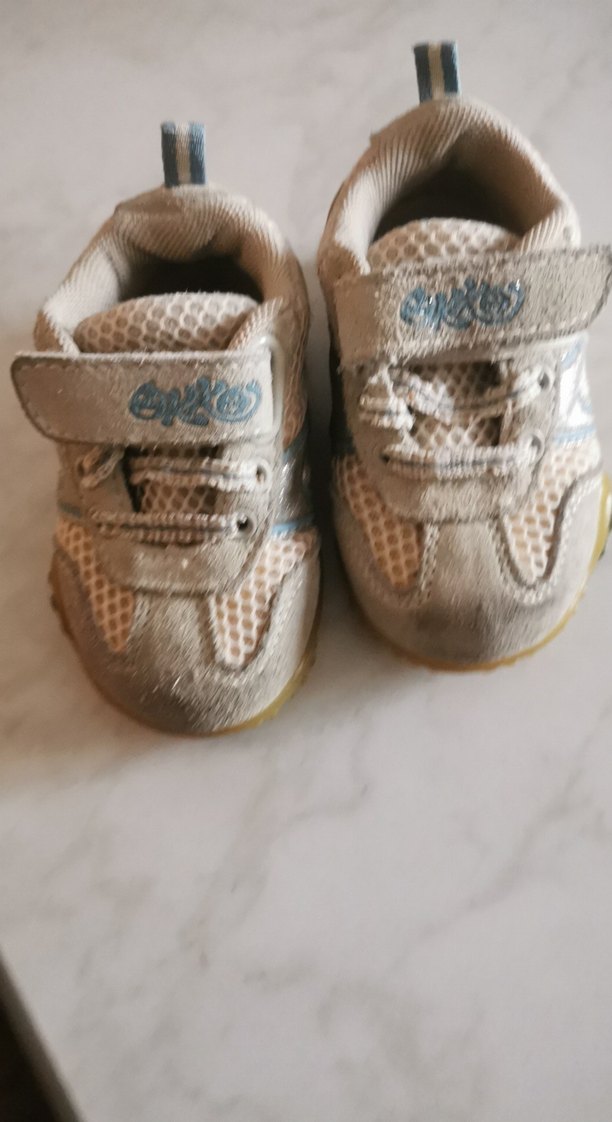 Gri Erkek Çocuk Spor Ayakkabı Velcro  2 yaş - Görsel 3