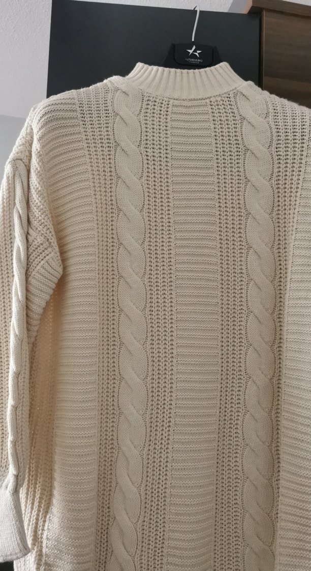 Bohem Tarz bej Triko Boğazlı Kadın Kazak - Görsel 2