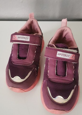 Mor Kız Çocuk Spor Ayakkabı Velcro