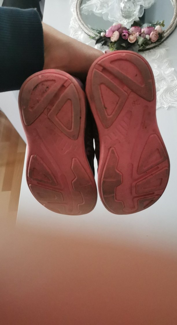 Mor Kız Çocuk Spor Ayakkabı Velcro - Görsel 4