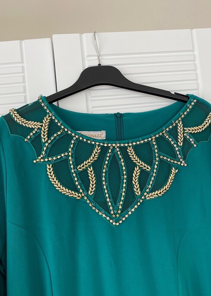 Zarif büyük beden elbise - Görsel 4