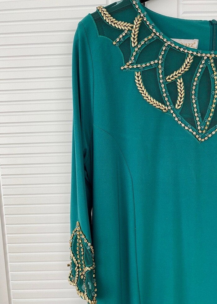 Zarif büyük beden elbise - Görsel 5