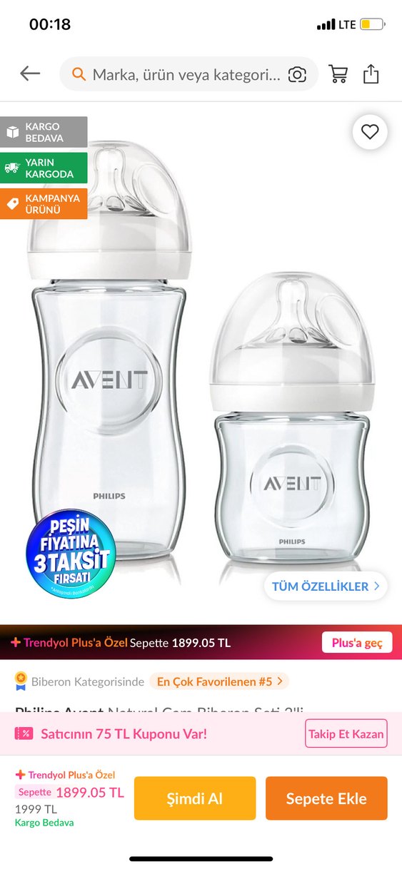 Philips Avent Bebek Biberon Seti Beyaz - Görsel 2