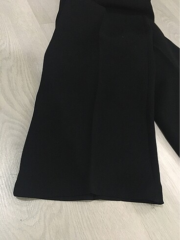 38 Beden siyah Renk Dökümlü kumaş pantolon