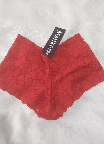 diğer Beden kırmızı Renk Kırmızı dantelli boxer şort