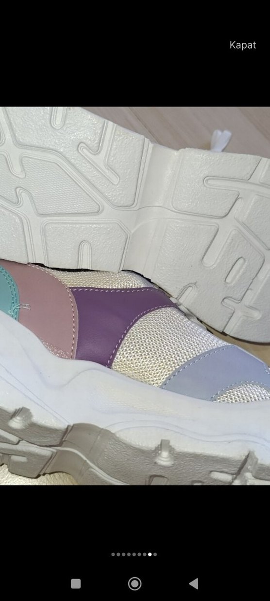 Kadın Çok Renkli Bağcıklı Spor Ayakkabı - Görsel 4