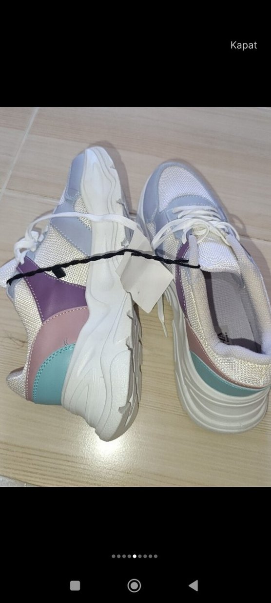 Kadın Çok Renkli Bağcıklı Spor Ayakkabı - Görsel 2