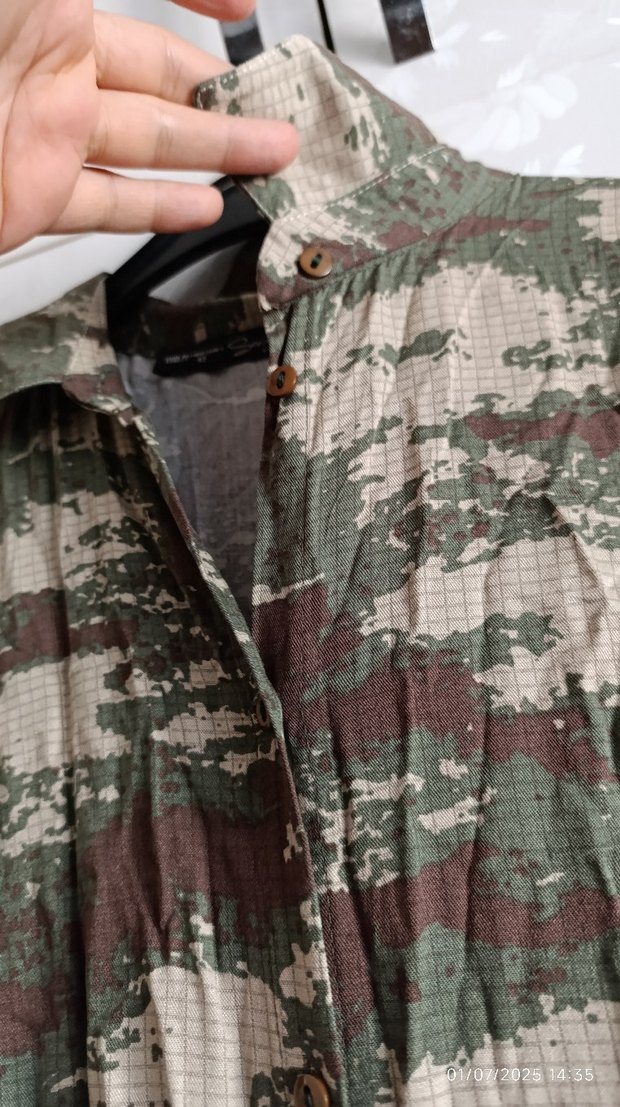 Uzun Keten Elbise - Görsel 4