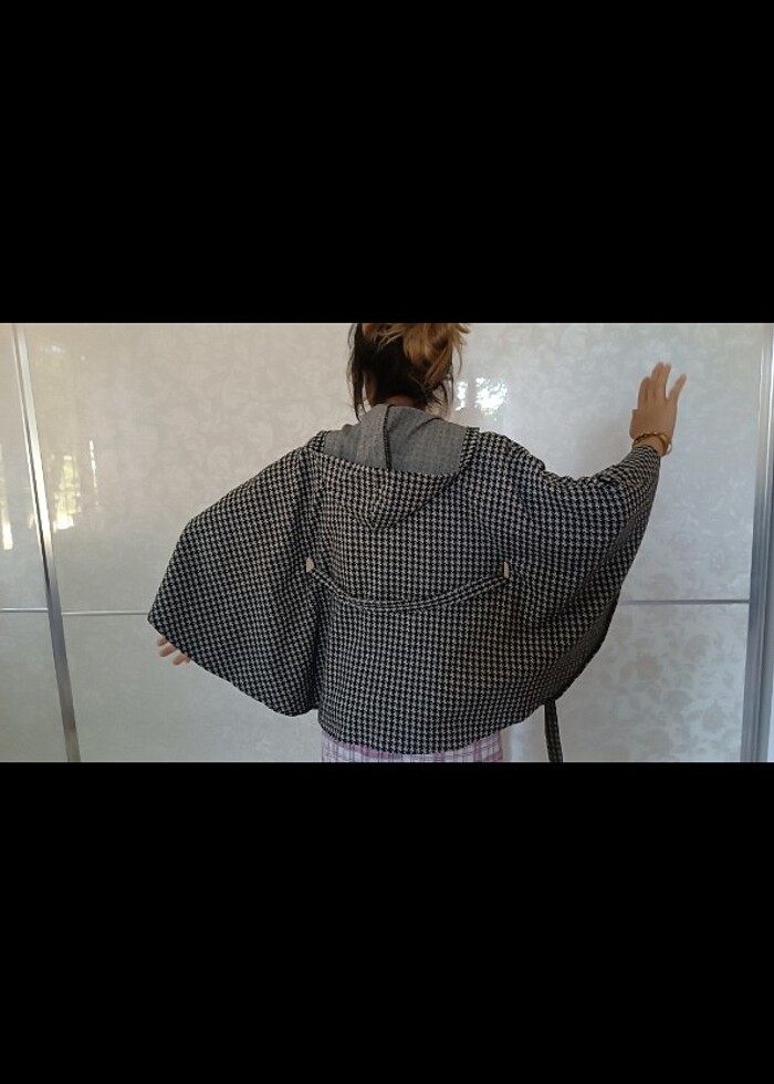 Kışlık panço - Görsel 4