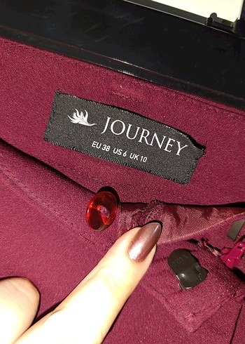 Journey Bordo Kadın Kumaş Pantolon