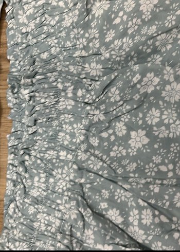 Mavi Çiçek Desenli Bohem Mini takım - Görsel 2