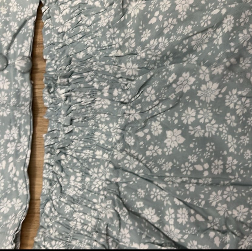 Mavi Çiçek Desenli Bohem Mini takım - Görsel 2