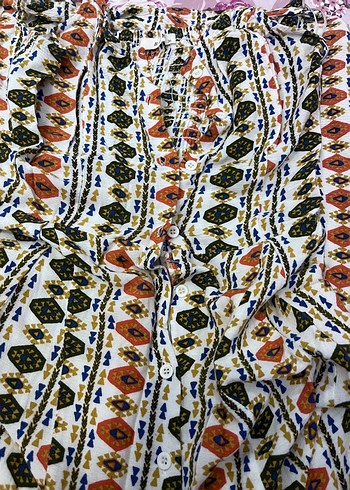 Bohem Çok Renkli Uzun Askılı elbise - Görsel 5