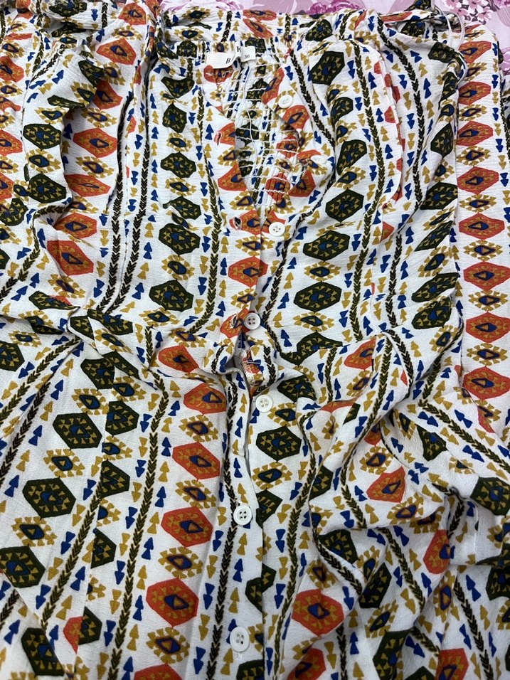 Bohem Çok Renkli Uzun Askılı elbise - Görsel 5