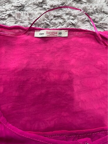 Bershka Fuşya gömlek - Görsel 2