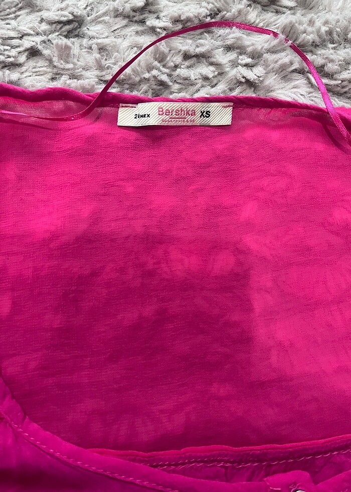 Bershka Fuşya gömlek - Görsel 2