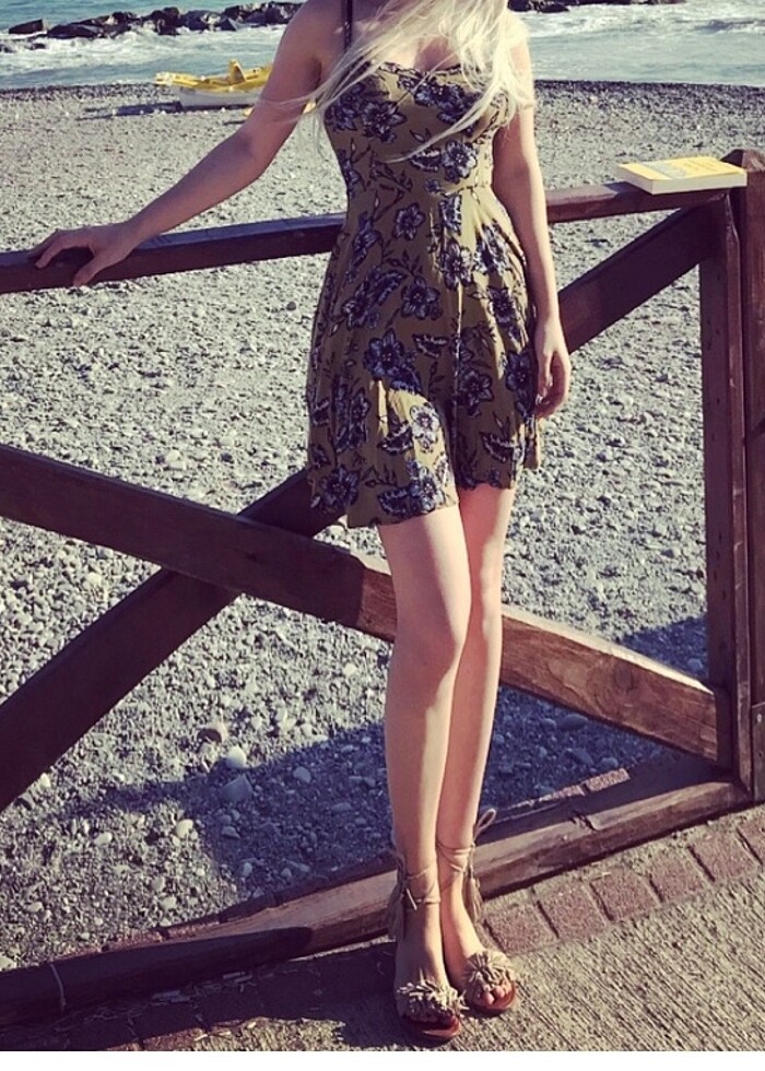 Koton yeşil elbise - Görsel 2