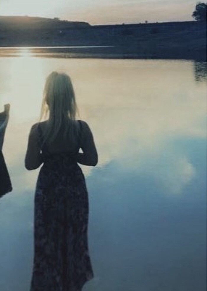 Çiçekli elbise mavi marka - Görsel 4