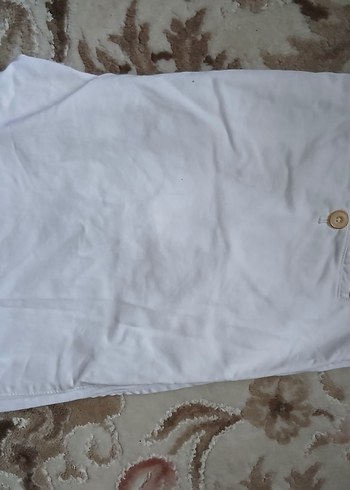 Beyaz Algodon Kumaş Erkek Pantolon Slim Fit - Görsel 4