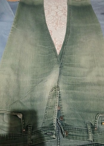 Erkek Çok Renkli Kemerli Denim Pantolon - Görsel 6