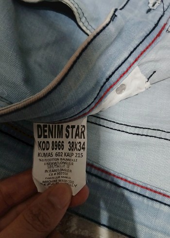 Erkek Çok Renkli Kemerli Denim Pantolon - Görsel 9