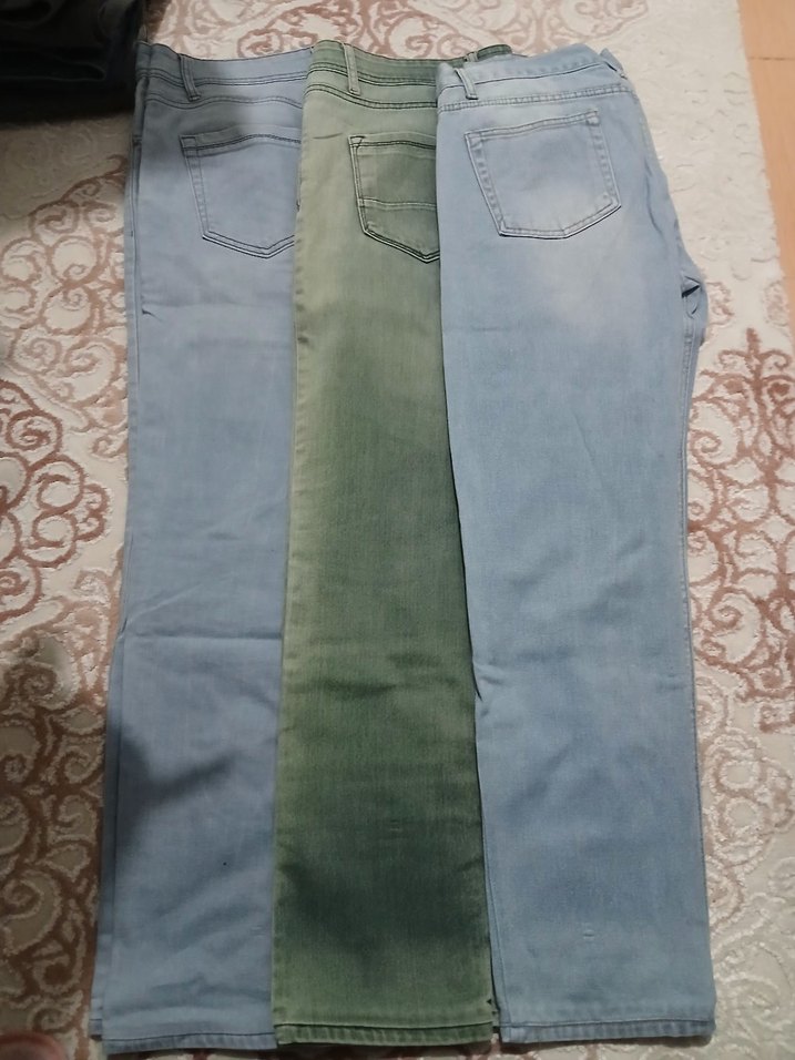Erkek Çok Renkli Kemerli Denim Pantolon - Görsel 3
