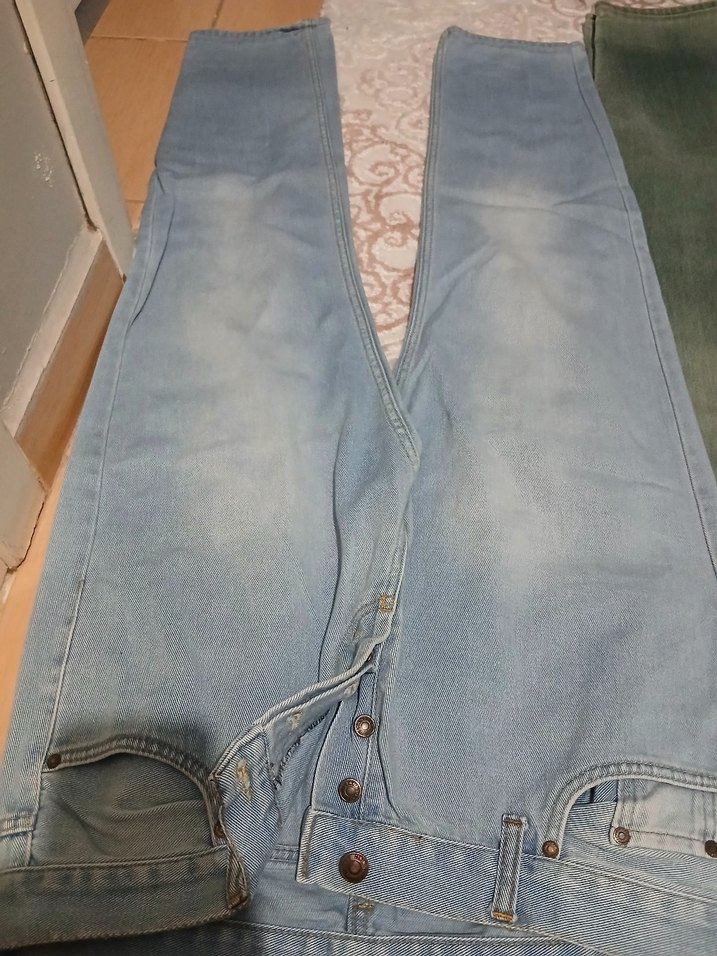 Erkek Çok Renkli Kemerli Denim Pantolon - Görsel 4