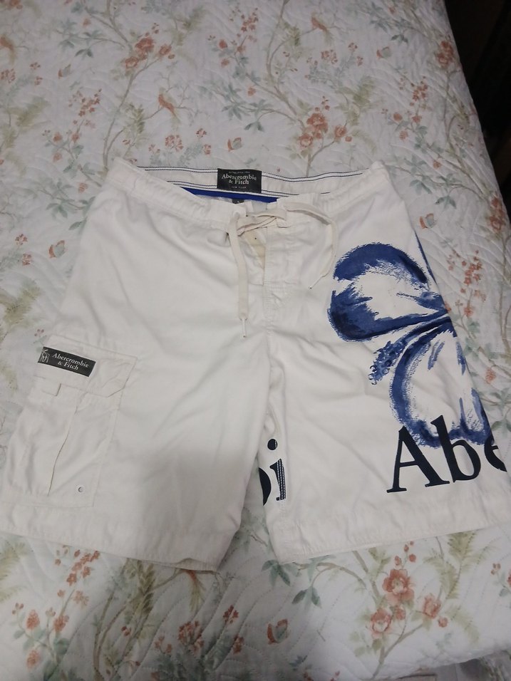 Erkek Beyaz Bağcıklı Pamuk Şort - Görsel 5