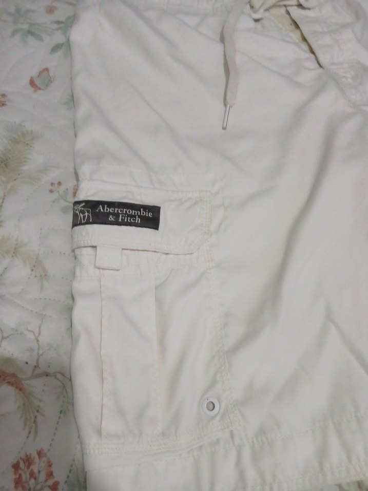 Erkek Beyaz Bağcıklı Pamuk Şort - Görsel 4