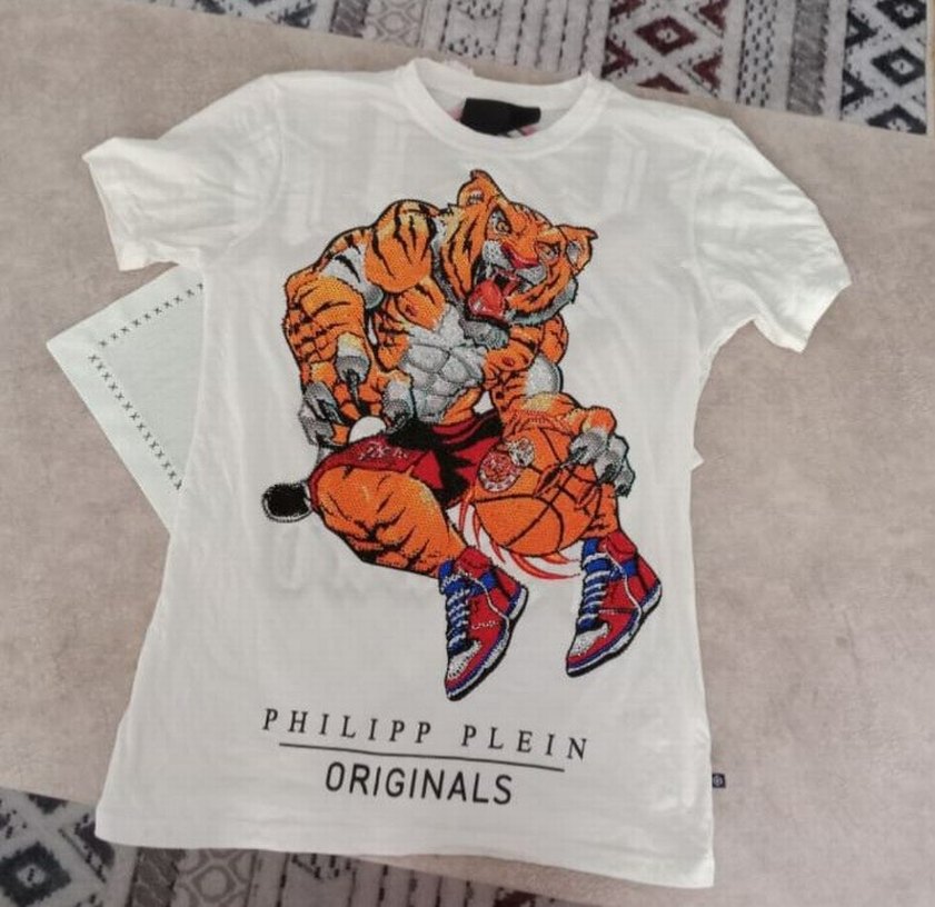 Beyaz Baskılı Erkek Tişört - Görsel 3